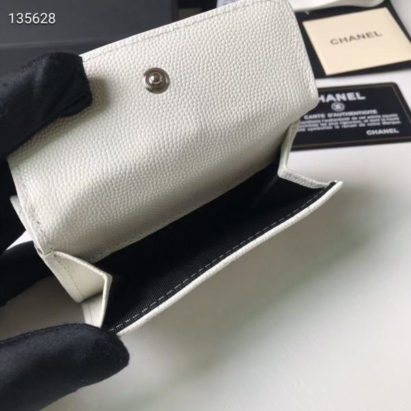 CHANEL | Small Flap Wallet White AP1963 8