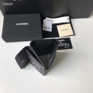 CHANEL | Small Flap Wallet black AP1963 10