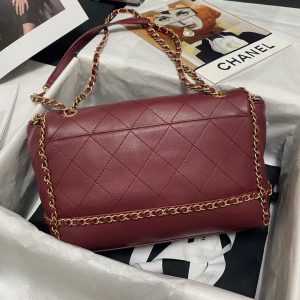 CHANEL bag red AS2396 9