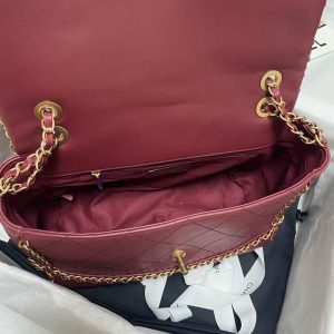 CHANEL bag red AS2396 12