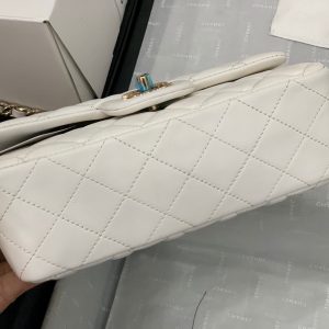 CHANEL flap bag white AS2326 13