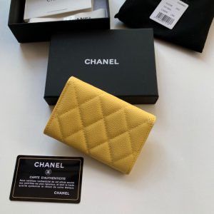 Chanel Flap Card Holder AP2038 yellow 11