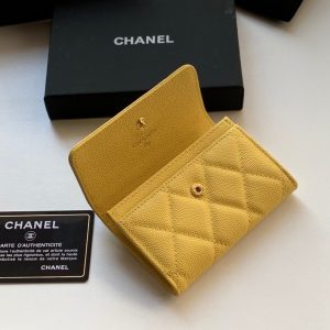 Chanel Flap Card Holder AP2038 yellow 13
