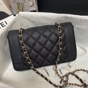 Chanel Flap Original Caviar Leather Shoulder Bag AS1488 9