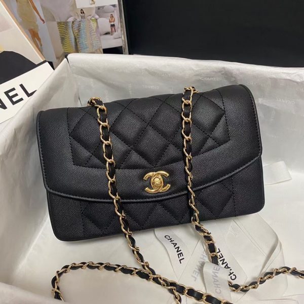Chanel Flap Original Caviar Leather Shoulder Bag AS1488 1