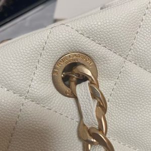 Chanel Grained Calfskin Large Shopping Bag AS2360 White 12