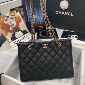 Chanel Grained Calfskin Large Shopping Bag AS2360 black 10