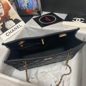 Chanel Grained Calfskin Large Shopping Bag AS2360 black 13