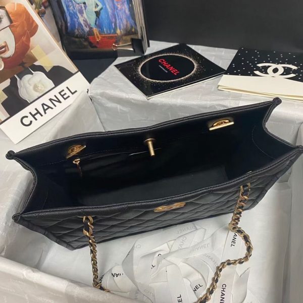 Chanel Grained Calfskin Large Shopping Bag AS2360 black 6