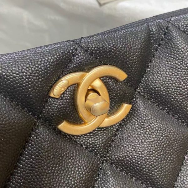 Chanel Grained Calfskin Large Shopping Bag AS2360 black 7