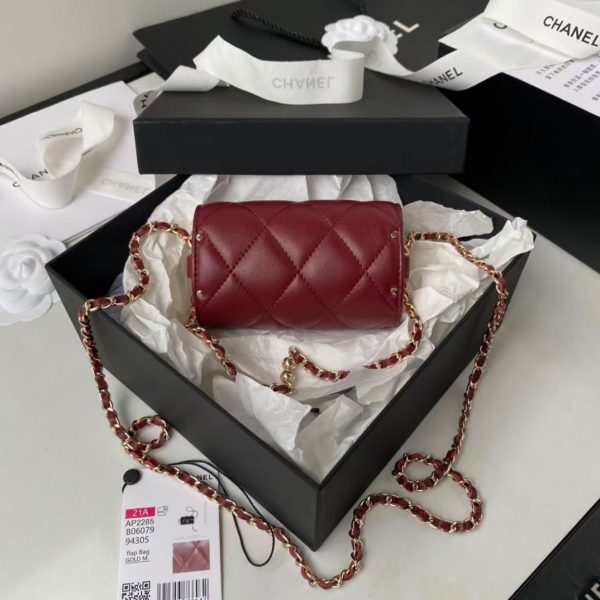 Chanel Jewel Card Holder with Chain, LambskinAP2285 2