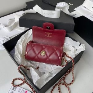 Chanel Jewel Card Holder with Chain, LambskinAP2285 11