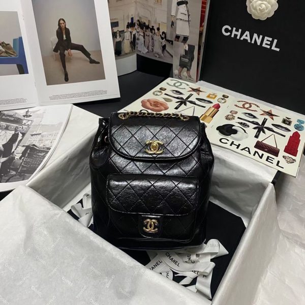 Chanel NEW Duma 20C backpack black AS1372 2