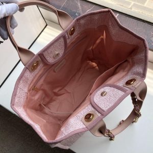 Chanel RUE CAMBON Deauville Large Tote Bag 66941 pink 9