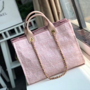 Chanel RUE CAMBON Deauville Large Tote Bag 66941 pink 12