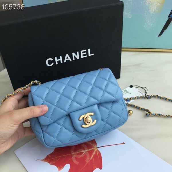Chanel Runway Square Mini Flap Pearl Crush Bag AS1786 B02916 2