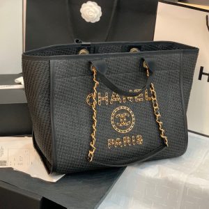 Chanel Large Capacity beach bag handbag 66941 black 11