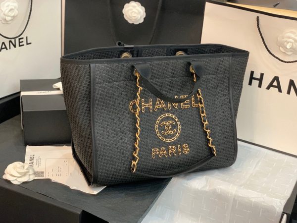 Chanel Large Capacity beach bag handbag 66941 black 3