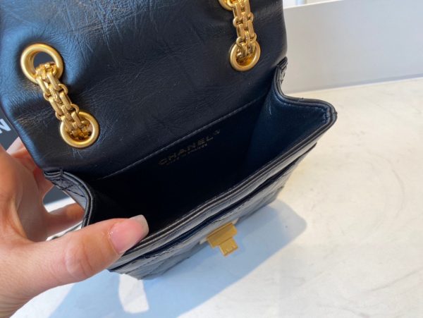 Chanel mini 2.25 handbag AS1961 black 3