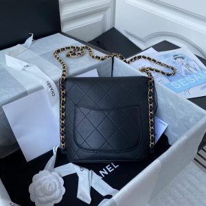 Chanel small hobo bag black AS2543 AS2542 10