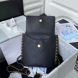 Chanel small hobo bag black AS2543 AS2542 13