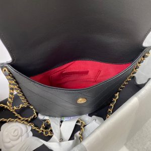 Chanel small hobo bag black AS2543 AS2542 15