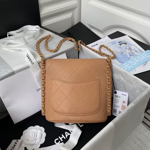 Chanel small hobo bag brown AS2543 AS2542 3