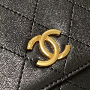 Chanel ⚪️Pearl chain wallet black AS81083 11