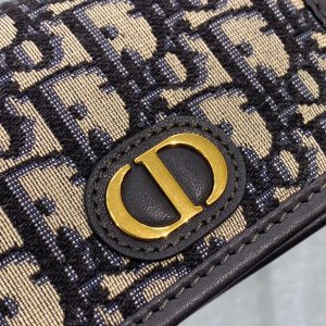 Dior 30 Montaigne Nano Oblique beige x black Bag 13