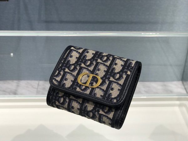 Dior 30 Montaigne size 10 black x beige Wallet 1