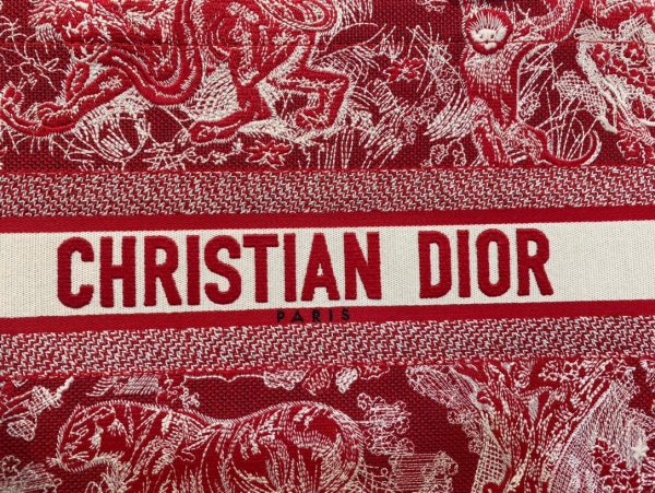 Dior Book Tote Reverse size 36 red tiger Bag 6