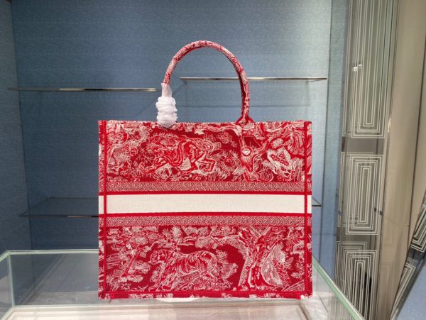 Dior Book Tote Reverse size 41 red tiger Bag 5