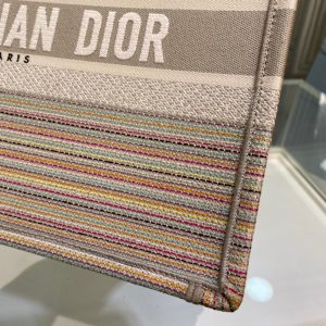 Dior Book Tote size 36 pink stripes Bag 14