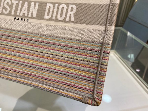 Dior Book Tote size 36 pink stripes Bag 5