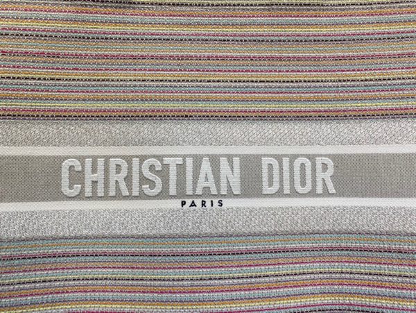 Dior Book Tote size 41 pink stripes Bag 5