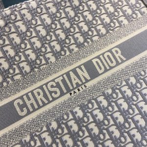 Dior Book Tote Toile de Jouy size 41 gray Bag 15