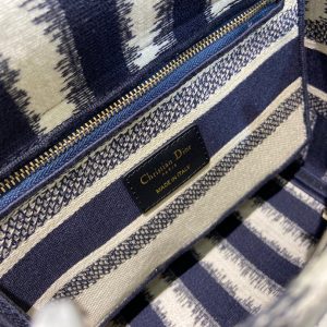 Dior Book Tote size 24 blue striped Bag 13