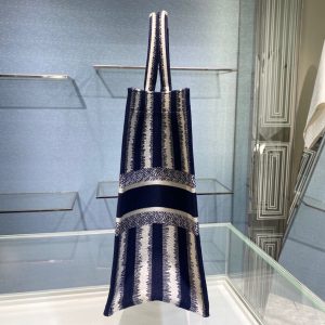 Dior Book Tote size 41 striped navy Bag 19