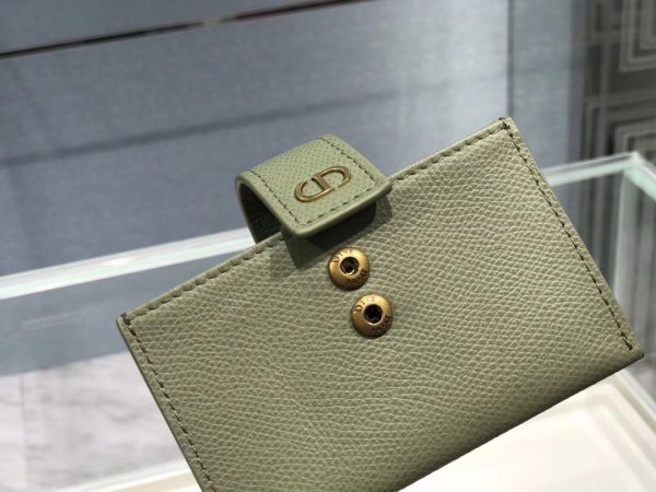 Dior Card size 11 dark olive green 2058A Wallet 5