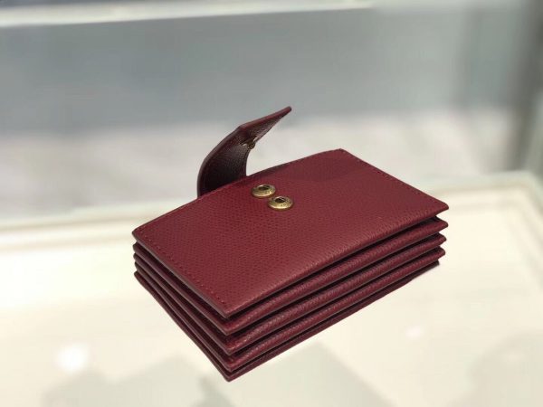 Dior Card size 11 dark red 2058A Wallet 5