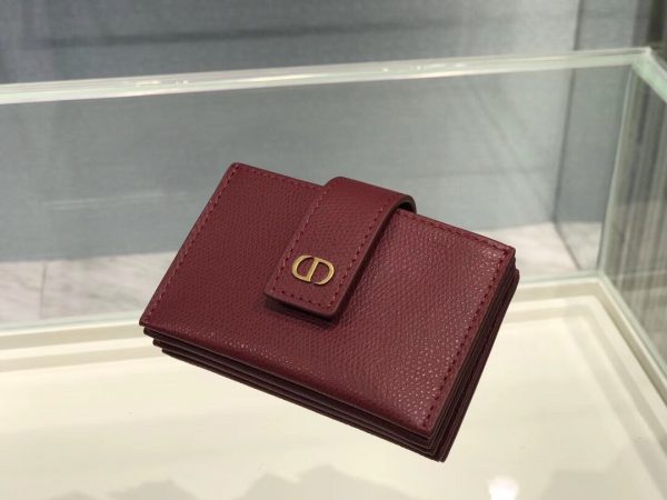 Dior Card size 11 dark red 2058A Wallet 8