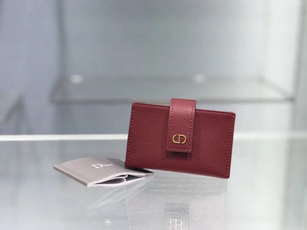 Dior Card size 11 dark red 2058A Wallet 1