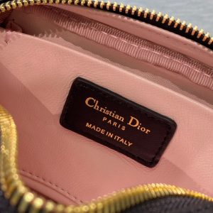 Dior Caro Zipper size 15 black Handbag 12