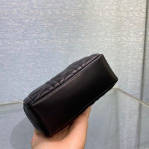 Dior Caro Zipper size 15 black Handbag 14