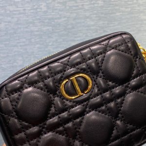 Dior Caro Zipper size 15 black Handbag 15