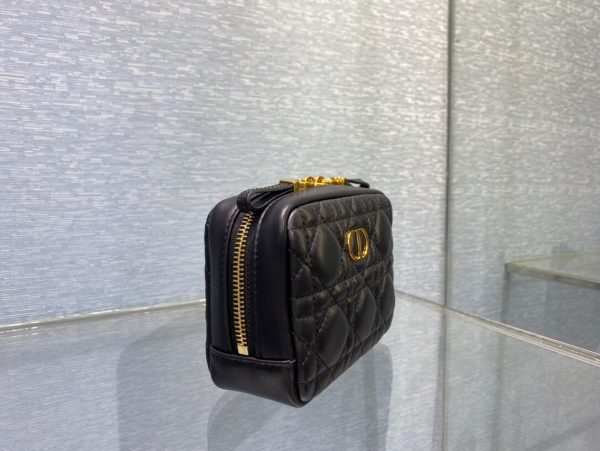 Dior Caro Zipper size 15 black Handbag 10