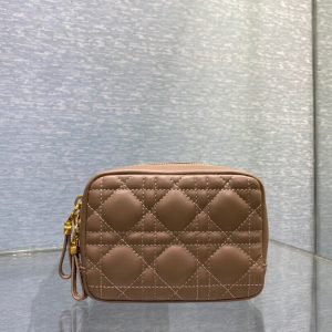 Dior Caro Zipper size 15 light brown Handbag 15