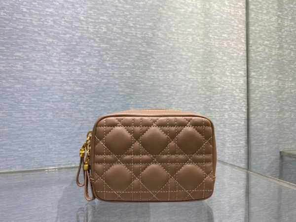 Dior Caro Zipper size 15 light brown Handbag 6