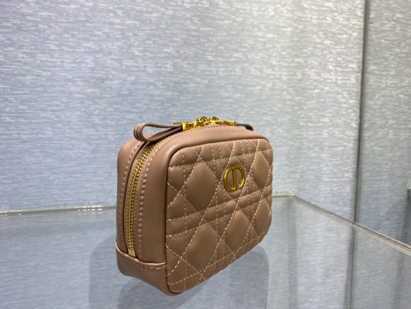 Dior Caro Zipper size 15 light brown Handbag 8