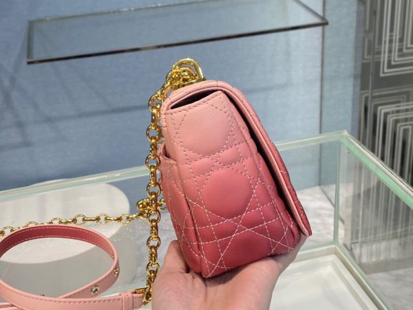 Dior Caro size 20 gradient pink Bag 5